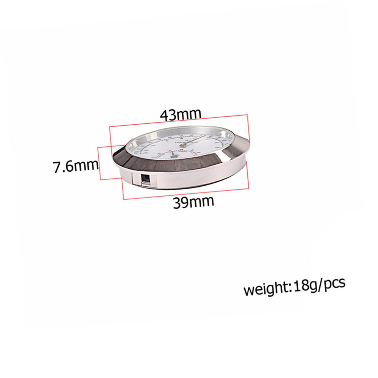 WEKADRIN Rmometer Humidity for Violin Digital Hygrometer Thermometer Indoor Temperature Gauge Fahrenheit/Celsius Metal Frame Compact Design