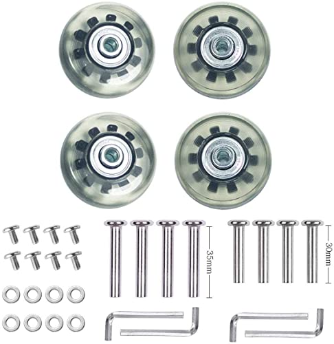 Player's Choice Roller Hockey Wheels 68mm 78A Soft Inline Skate Blue 8 Pack with ABEC 5 Bearings