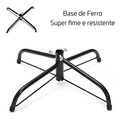 Árvore Pinheiro De Natal Luxo 1,50m Verde Nevada 260 Galhos A0315N