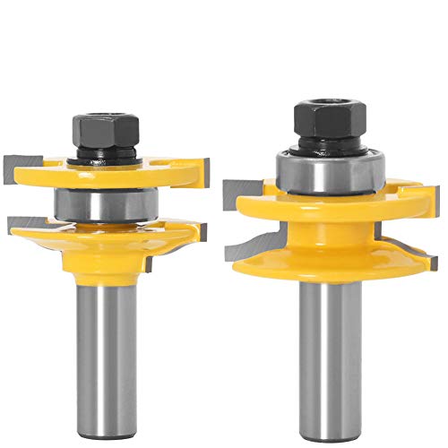 Dboyun 3Pcs 1/2'' Shank Ogee Rail & Stile Router Bit Cove Double-Side Raised Panel Tools Sets Kit Woodworking Chisel Cutter Tool Set #TOP6