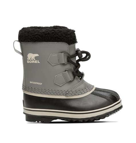 SOREL Children's Yoot Pac TP Waterproof Boot - Quarry, Black - 11