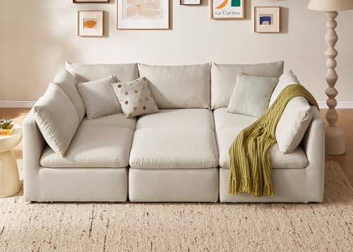 mopio Modular Sectional Sofa with Removable Covers & Storage