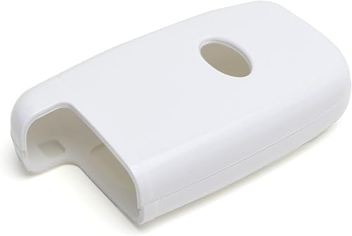 Miniatura 7 de iJDMTOY (1) Carcasa de ajuste perfecto para llave smart remota color metálico para HYUNDAI VELOSTER Sonata Elantra Génesis Kia Optima Forte, Blanco