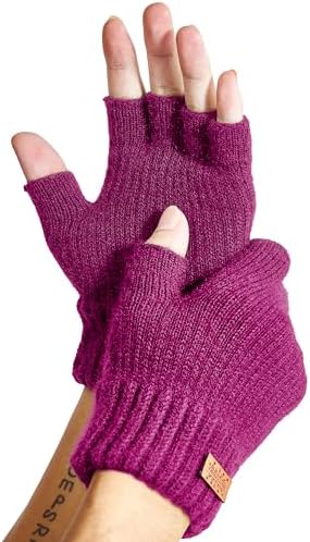 JYUYNY Fingerlose Handschuhe - Kaschmir Winter Warme Strick Handschuhe für Laufen, Radfahren, Fahren - Herren und Damen