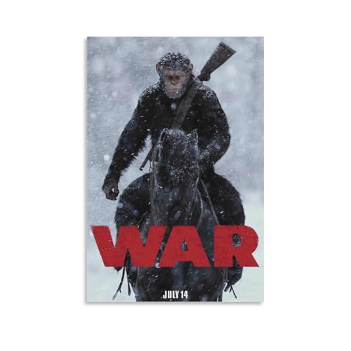 Wall Posters War for The Planet of The Apes Family Wall Decor Room Decor for Men Poster Decorative Painting Canvas Wall Art Living Room Posters Bedroom Painting 16x24inch(40x60cm)
