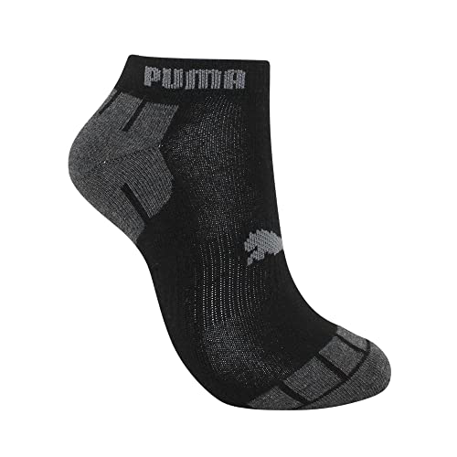 PUMA Men's 6-Pack Low Cut Socks, Charcoal, 10-13 US, P116380-0102