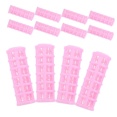 MUSISALY 不傷髪プラスチックヘアローラー 軽量トゥース付きルートクリップでしっかり固定 ヘアプロテクト仕様 髪に優しい ホームカーラー 前髪やロングヘア対応