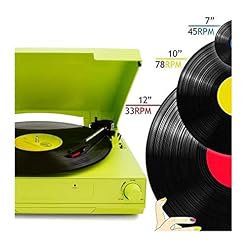 UQTE Lecteurs DVD Lecteur Disque Vinyle Moderne Gramophone 33/45/78 RPM Tourne-Disque for Jouer Bluetooth 2.0… - Les Beatles, Paul McCartney, John Lennon, RIngo Starr, George Harrison UQTE Lecteurs DVD Lecteur Disque Vinyle Moderne Gramophone 33/45/78 RPM Tourne-Disque for Jouer Bluetooth 2.0… – Image 2