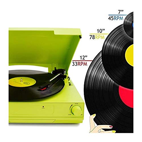 UQTE Lecteurs DVD Lecteur Disque Vinyle Moderne Gramophone 33/45/78 RPM Tourne-Disque for Jouer Bluetooth 2.0… - Les Beatles, Paul McCartney, John Lennon, RIngo Starr, George Harrison UQTE Lecteurs DVD Lecteur Disque Vinyle Moderne Gramophone 33/45/78 RPM Tourne-Disque for Jouer Bluetooth 2.0… – Image 3