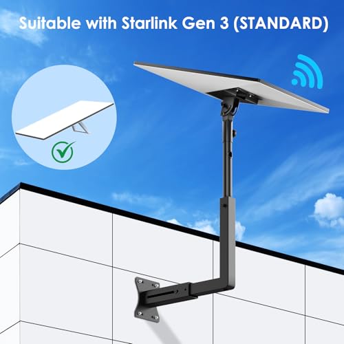 image for Bloazzup Starlink Mount, Adjustable Starlink Wall Mount Gen 3 with Tel