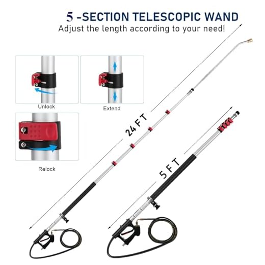 TaoTazon 24FT Pressure Washer Extension Wand