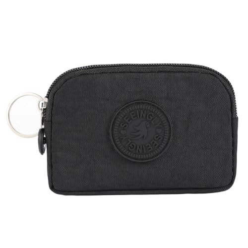 Carteira para dinheiro, estilo simples, cor sólida, porta-moedas, porta-cartões de crédito, masculino, feminino, Preto, Tendência