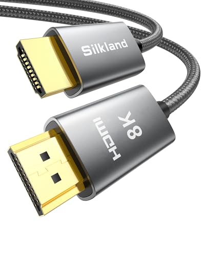 Silkland 10K 8K 4K Câble HDMI eRAC 2M, Certifié Ultra Haut Débit...