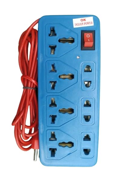 4+3 Pin Multicolour Socket Extension Board with 2 M Wire-image-31