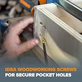 BORA Pocket Hole Screw Set - 800 Piece Fine Thread Colour Coded Hardwood Screw Set with Sorting Case - Image 5