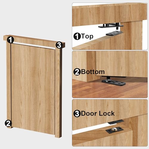 Hidden Door Pivot Hinge,570Lbs Load-Bearing,Thickened Solid Alloy Steel by NIFHERTIG - Used condition - Image 7
