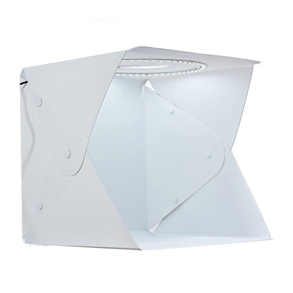 FLAA Fotografia Shooting Tent Kit Portatile Pieghevole Photo Studio Light Box Luminosità regolabile Studio Box con luce LED/6 colori fondali per gioielli e piccoli oggetti