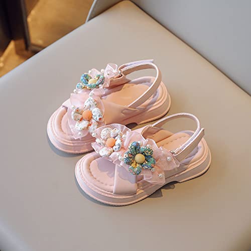 Leather Sandals for Girls Beach Cute Flower Girls Non Slip Beach Shoes Girl Sandals Shoes for Baby Girls2