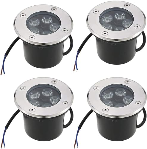 DARZYS Buried Light, Ground Lights Outdoor, Floor-Standing Garden Lamps, Underground Light LED, for Garden, Terrace, Outdoor, Path Lighting