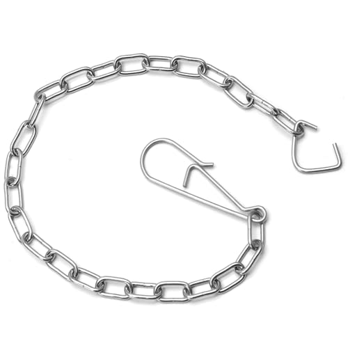 Hordion 3PCS Toilet Flapper Chain Replacement, Stainless Steel Toilet Handle Chain Toilet Flush Lift Chain Adjustable Fits Most Standard Toilet Tanks
