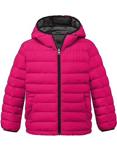 wantdo Girl's Lightweight Winter Coat Padded Puffer Jacket Waterproof Bubble Coat Hooded