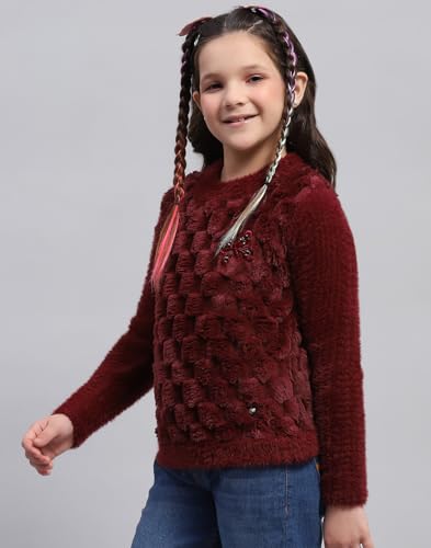 Image of Monte Carlo Girls Printed Round Neck Full Sleeve Sweatshirt (523063583)