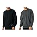 Produktbild COMEOR Sweatshirt Herren Pullover Ohne Kapuze (2 Pack Schwarz/Dunkelgrau 4XL)