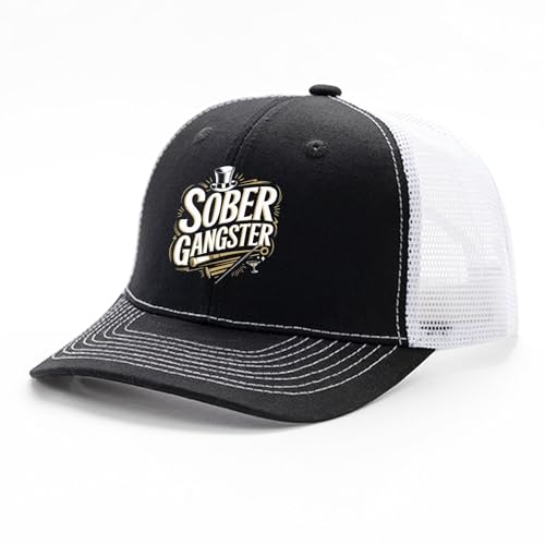 Sobear Gangstaer Recoveary Sarcaesm Alcoholics Beveragae Trucker Hats Garde Cap for Son2