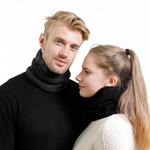 Image of Winter Scarf Neck Warmer Gaiter Face for Men Women Warm Fleece Ski