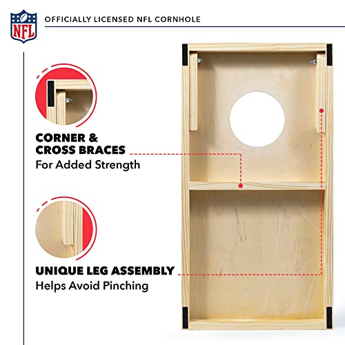 Wild Sports 1-3-16325-CS112D Nfl Football Houston Texans 1' X 2' Travel Size Solid Wood Cornhole Set With Direct Print Hd Team Graphics – Great Gift For Any Sports Fan! Bean Bag Toss Family Games thumb #3