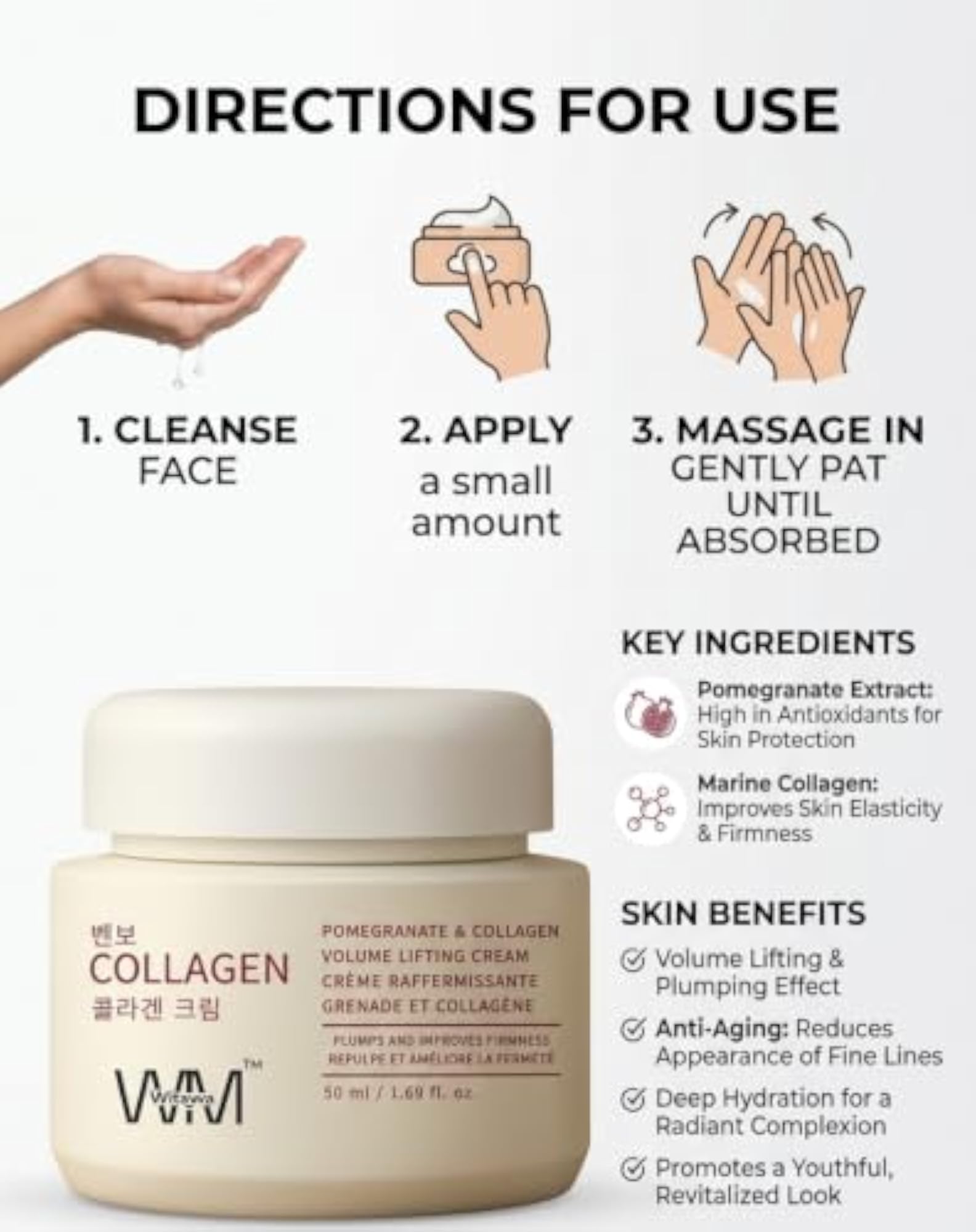 Collagen & Pomegranate Anti-Aging Face & Body Cream