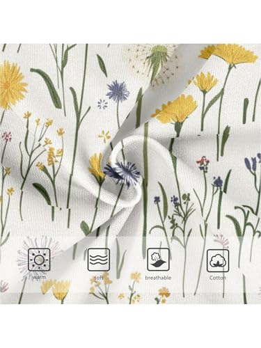 ZZKKO Farm Dandelion Floral Girls Underwear Toddler Panties for Girls Comfort Brief Size 2T3