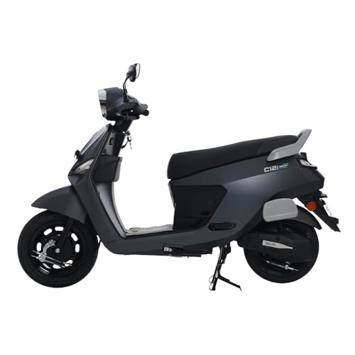 Image of C12i MAX 2.0 Electric Scooter | 123 km ARAI range | 5 hr Fast Charging Safe LFP Battery with 5-Year / 75,000 km Warranty Color : Monolith Grey (Ex Showroom)