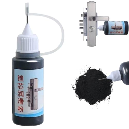 Lock Cylinder Graphite Lubricant Powder, Graphite Lubricant with No Dust, Graphite Lock Lubricant, Car Lock Lubrication Solution, Lock Lubricant Powder for Window Guides,Door Guides,Car Locks New