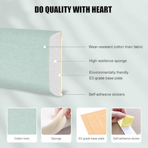 Pegatinas de pared 3D para aislar el frío del cabecero de cama 7