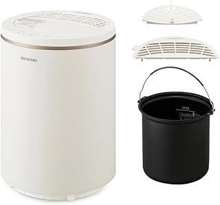 アイリスオーヤマ加湿器 スチーム式(加熱式) 加湿量 400ml タンク容量 3L 2WAY給水 上給水 お手入れ簡単 連続加湿時間 10時間 ホワイト AHM-MHU40A-W