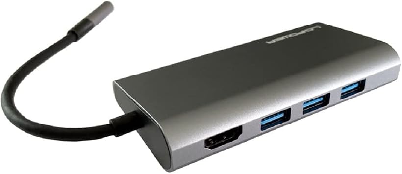 LC-POWER LC-HUB-C-Multi-5 Interface hub USB 3.2 Gen 1 3.1 Gen 1 Type-C 5000 Mbit/s Anthracite,Black