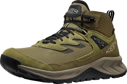 KEEN Hightrail Mid Waterproof, Botas de Senderismo Hombre, Martini Olive Dark Olive, 42.5 EU