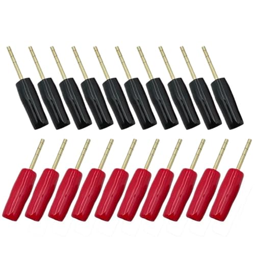 Fiche Banane 2mm en cuivre plaqué Or pour réparer vos câbles de haut-parleur proprement