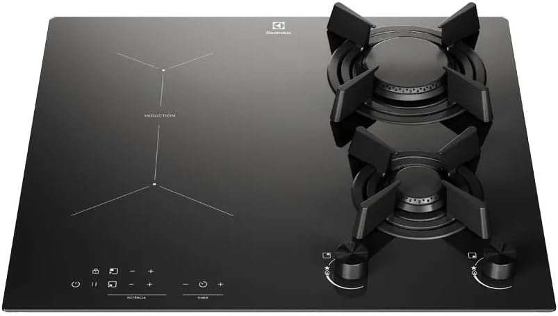 Cooktop Electrolux Híbrido 4 Queimadores 2 de Indução e 2 a Gás...