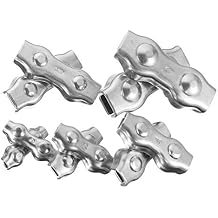KingLan 10 adet dubleks klips paslanmaz  elik tel halat tutamaklar fren kaliperi 2 mm - 6 mm -M3