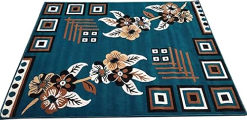 Image of Soft Modern Washable Beautiful Acrylic Rugs for Home Decor Living Room 8x11 feet (240 x 330 CM) Super Blue