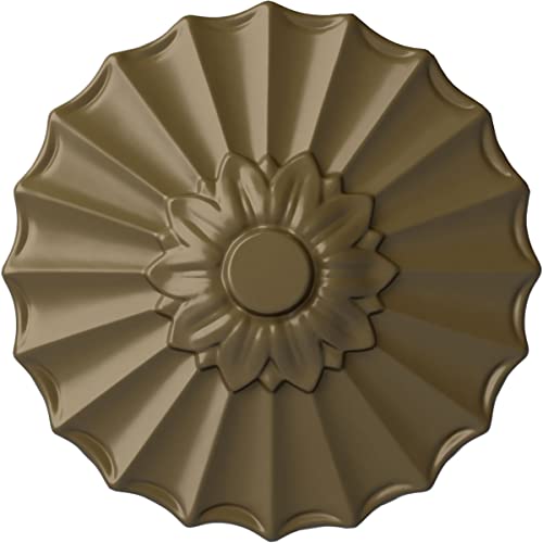 Image of 9 inchOD x 1 3 /8 inchP Shakuras Ceiling Medallion (Fits Canopies up to 1 3 /8 inch), Hand-Painted Mississippi Mud