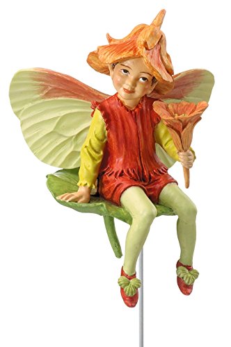 Fée en boîte Capucine Flower Fairy 9 cm pour décoration extérieure et intérieure