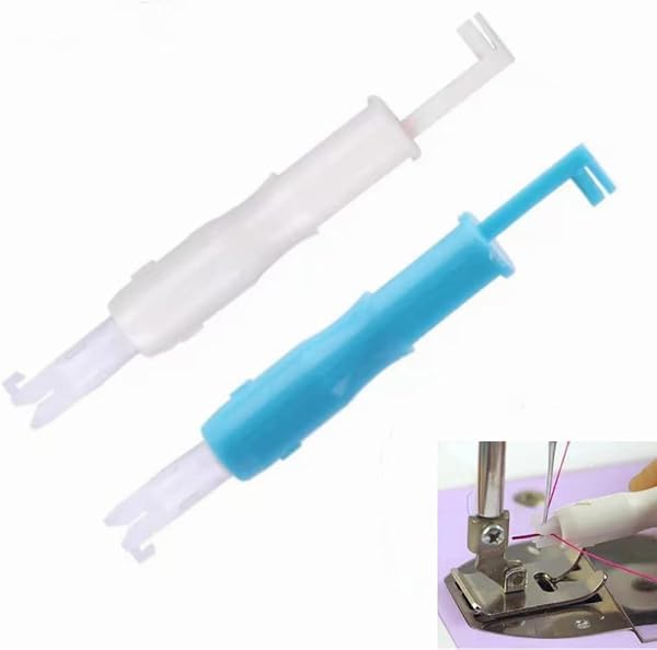 2 Pieces Sewing Needle Inserter Automatic Needle Threader