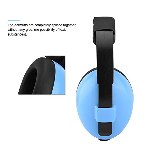 Yunir Portabel Soft Children Baby Hearing Protective Earmuffs Professional Sound Insulation Foam Noise-proof Headset Noise-cancelling Headphone(Blue) - Image 3