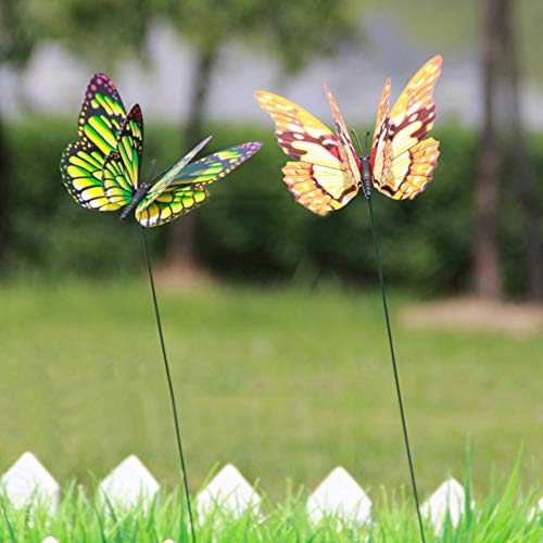 Toyandona 12Pcs Butterfly Stakes - Waterproof Garden Butterfly Ornaments For Yard Indoor Outdoor Patio Plant Pot, Flower Bed (Random Color) #TOP5