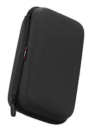 Estuche resistente y reforzado Navitech gris carbón para viaje, compatible con proyector pico DLP Aiptek GoProjector miniatura 4