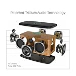 Upgraded Festival Wi-Fi Bluetooth Hi-Fi speaker, 10 drivers, 200 watts, Support Chromecast, Airplay2, Spotify streaming audio, Multi-room Music, Optical, USB and 3.5mm Aux-in Connectivity (Black) - Image 4