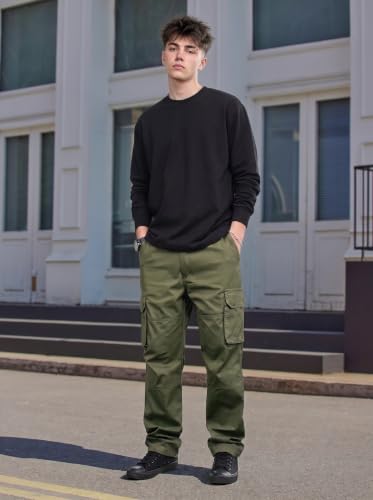 Image of Amazon Brand - INKAST Men Multi-Pocket Cargo Pants Casual Fit Trousers Stylish Cargo Trousers